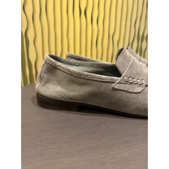 D&G Dolce & Gabbana Mens Grey Suede Penny Loafers Made in Italy Size 42.5 EU main image 4